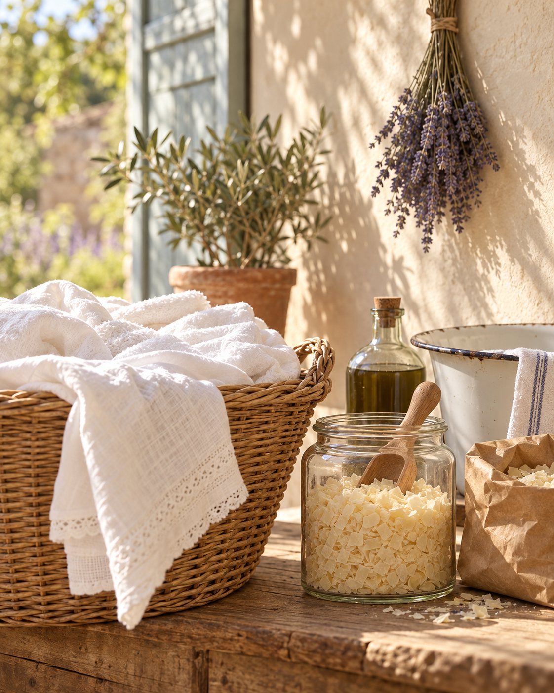 Lessive maison aux copeaux de savon de Marseille