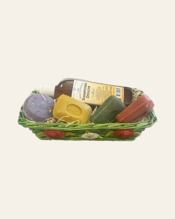 Corbeille cadeau « Panier » – shampoing et savons