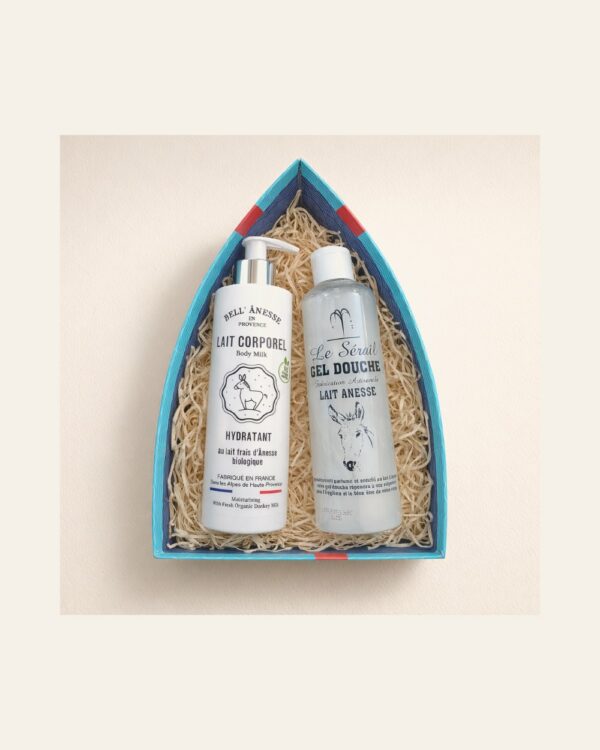 Duo Douche et Soin au lait d’ânesse