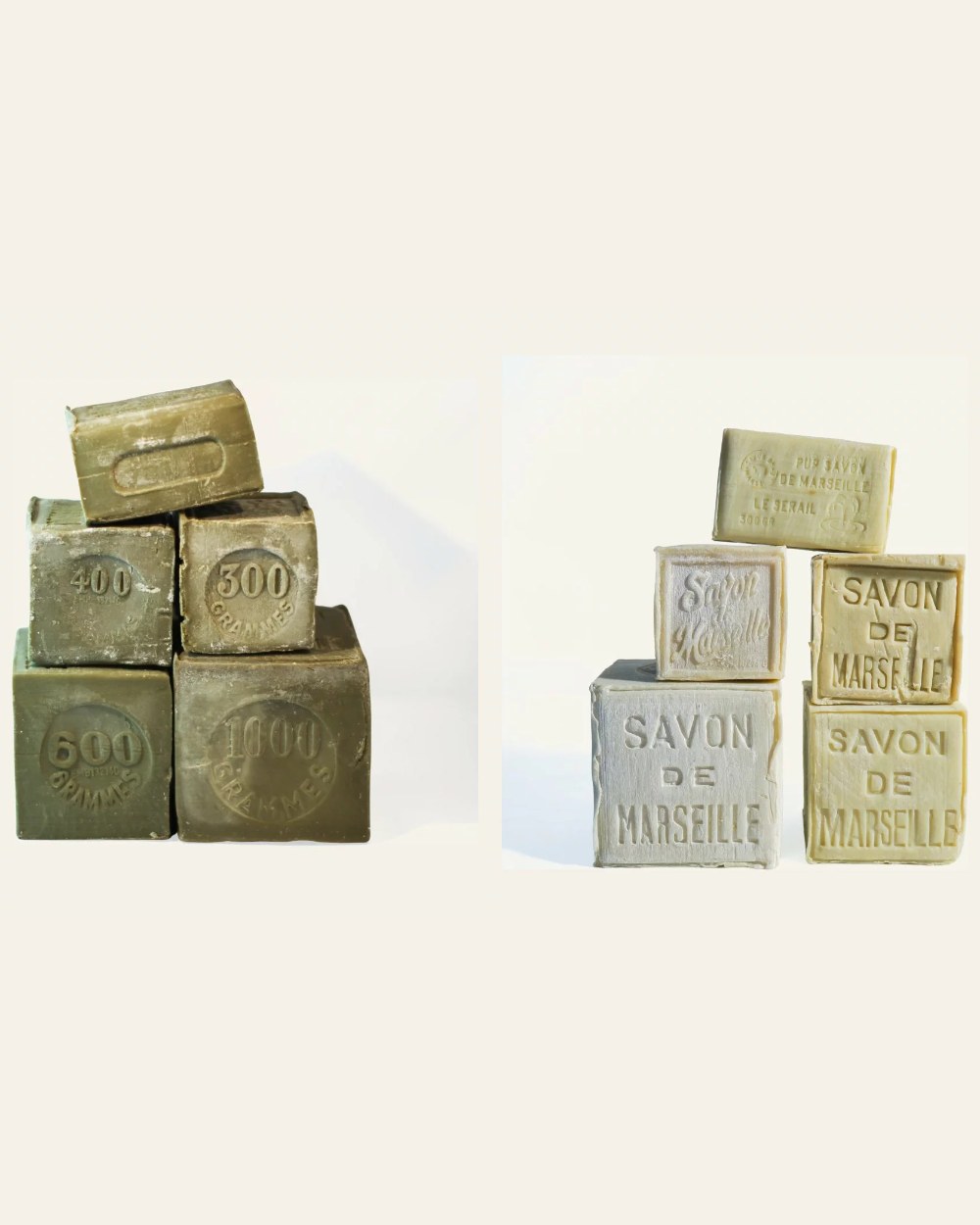 Lot famille – 6 savons de Marseille 300 g